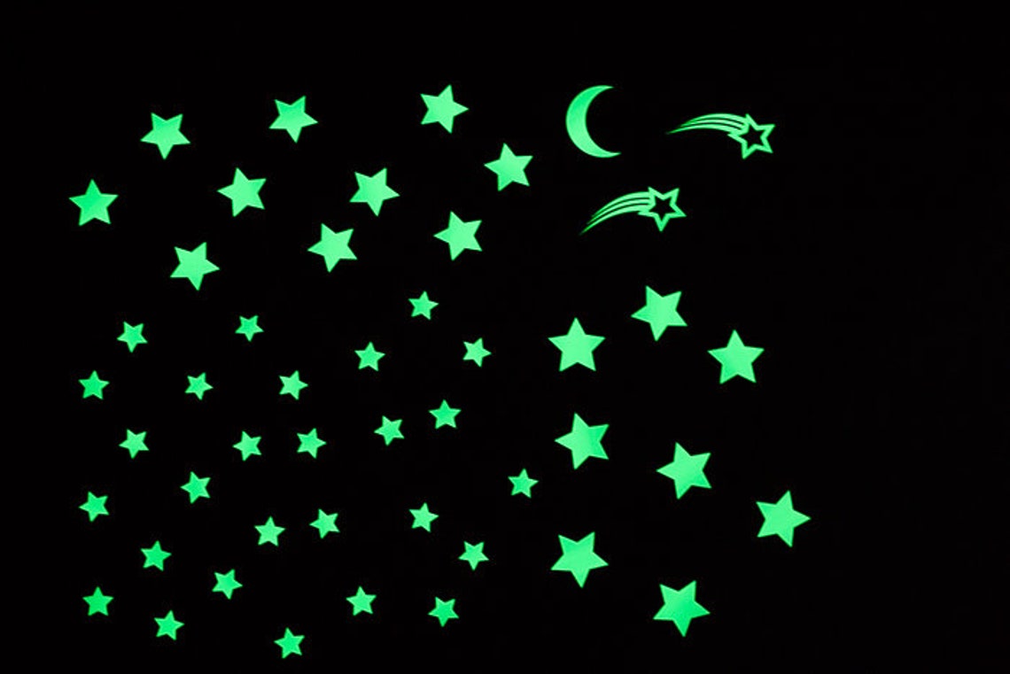 GLOPLAY Removable Reusable Wall Decals/glowinthedark Etsy