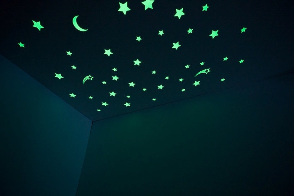 GLOPLAY Removable Reusable Wall Decals/glowinthedark Etsy