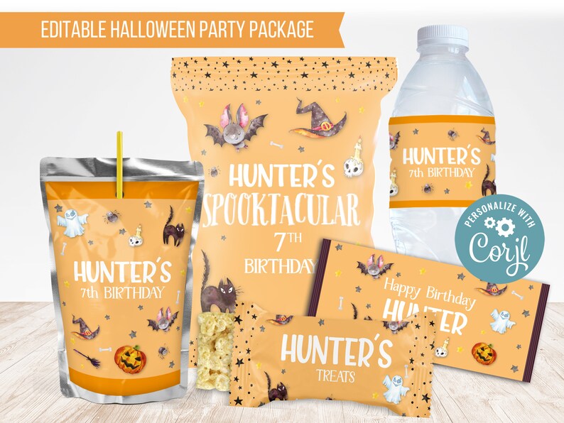 Kids Halloween Birthday Party Decor Halloween Party Kit Etsy