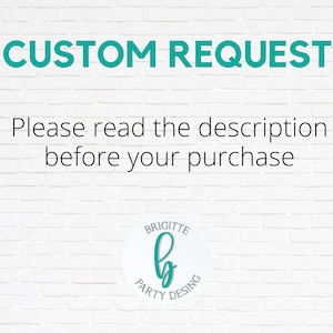 Custom Listing, Change of Design, Digital File