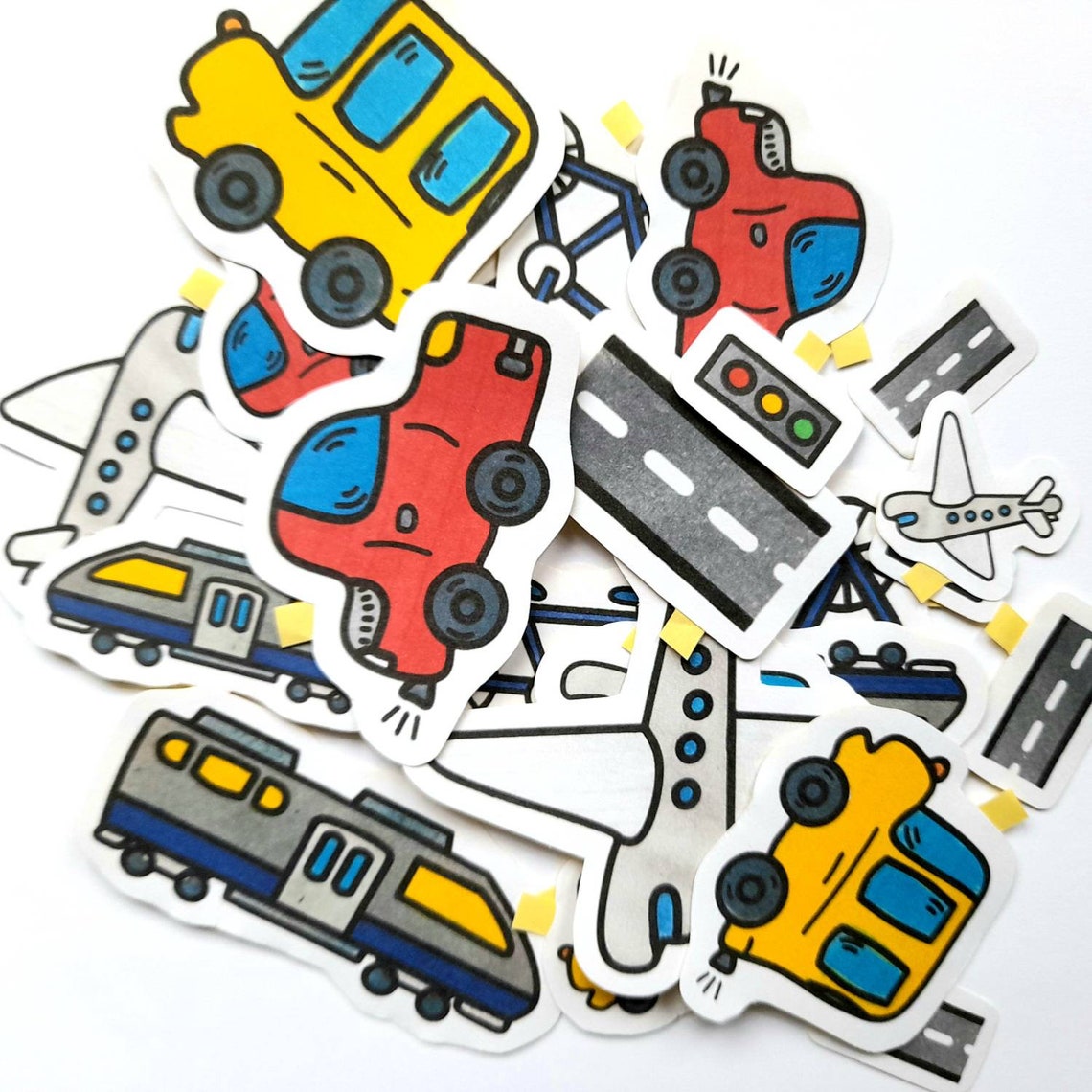 Transport Stickers Cute Stickers Planning Stickers 28pcs Etsy