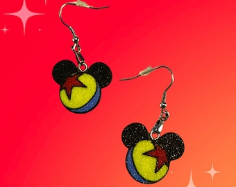 Disney Inspired Pixar Ball Mickey Dangle Earrings