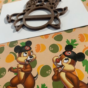 Chip and Dale T-Shirt Slide Dark Brown
