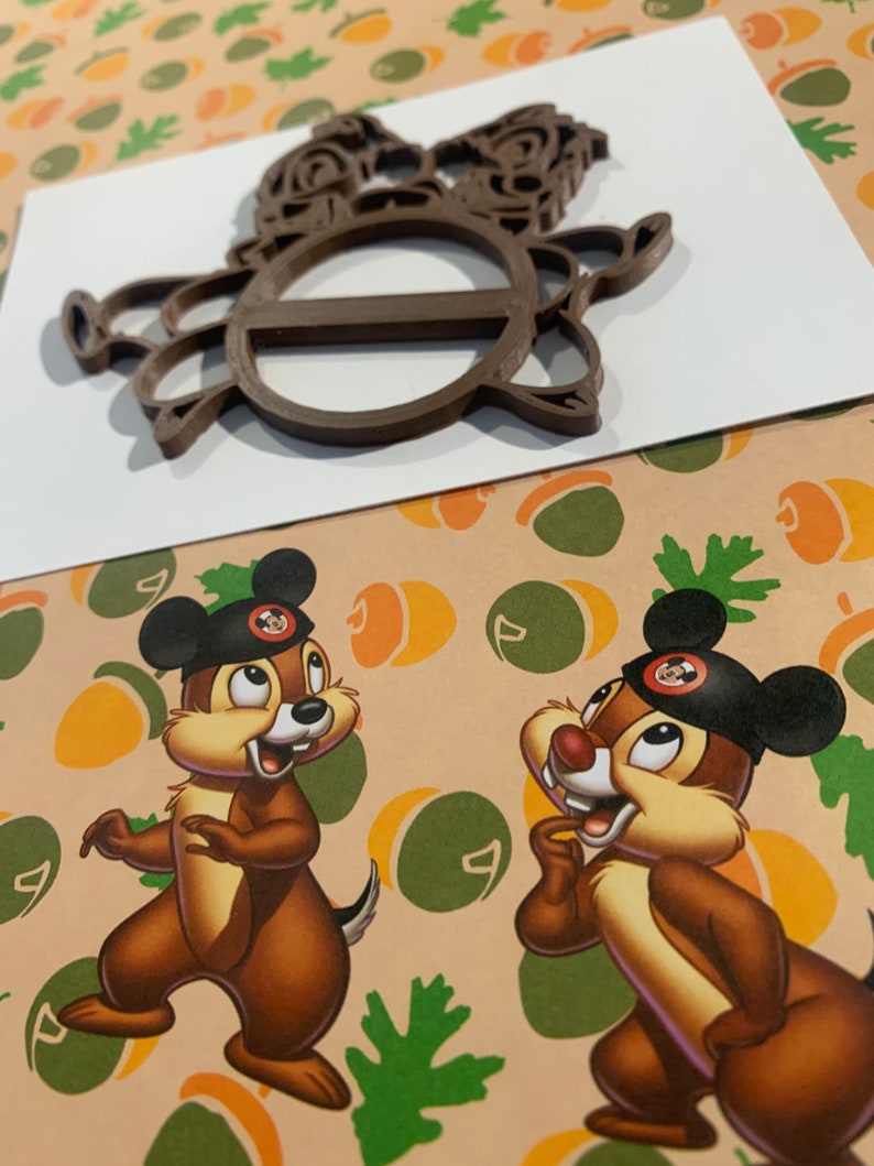 Chip and Dale T-Shirt Slide Dark Brown