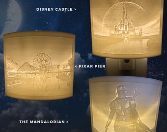 Disney Inspired Pixar Pier Star Wars Night Light