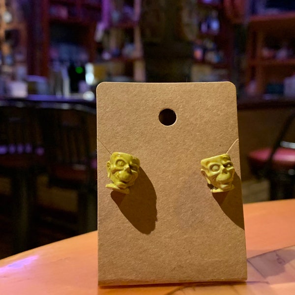 Tiki Zombie Earrings