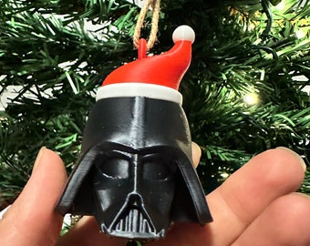 Star Wars Disney Inspired Darth Vader Helmet Christmas Holiday Ornament