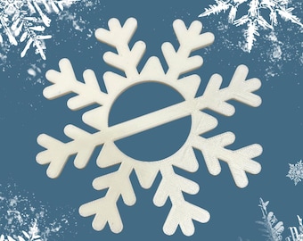 Snowflake Christmas Holiday Winter T-Shirt Slide