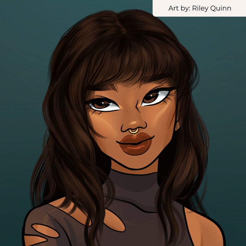 Procreate Straight Hair Brushes Anime Cartoon Digital Etsy