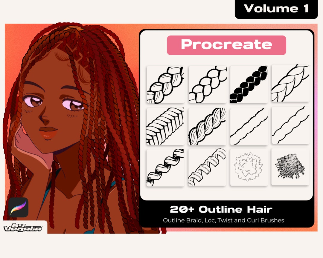 How to draw curly/wavy Anime hair (With video) - Sweet Drawing Blog