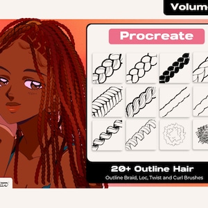 Procreate Outline Curl, Braid, Twist, Loc, and Texture Brushset Brush Digital Painting Anime Cartoon Comic Drawing by Vegalia & Tori.png