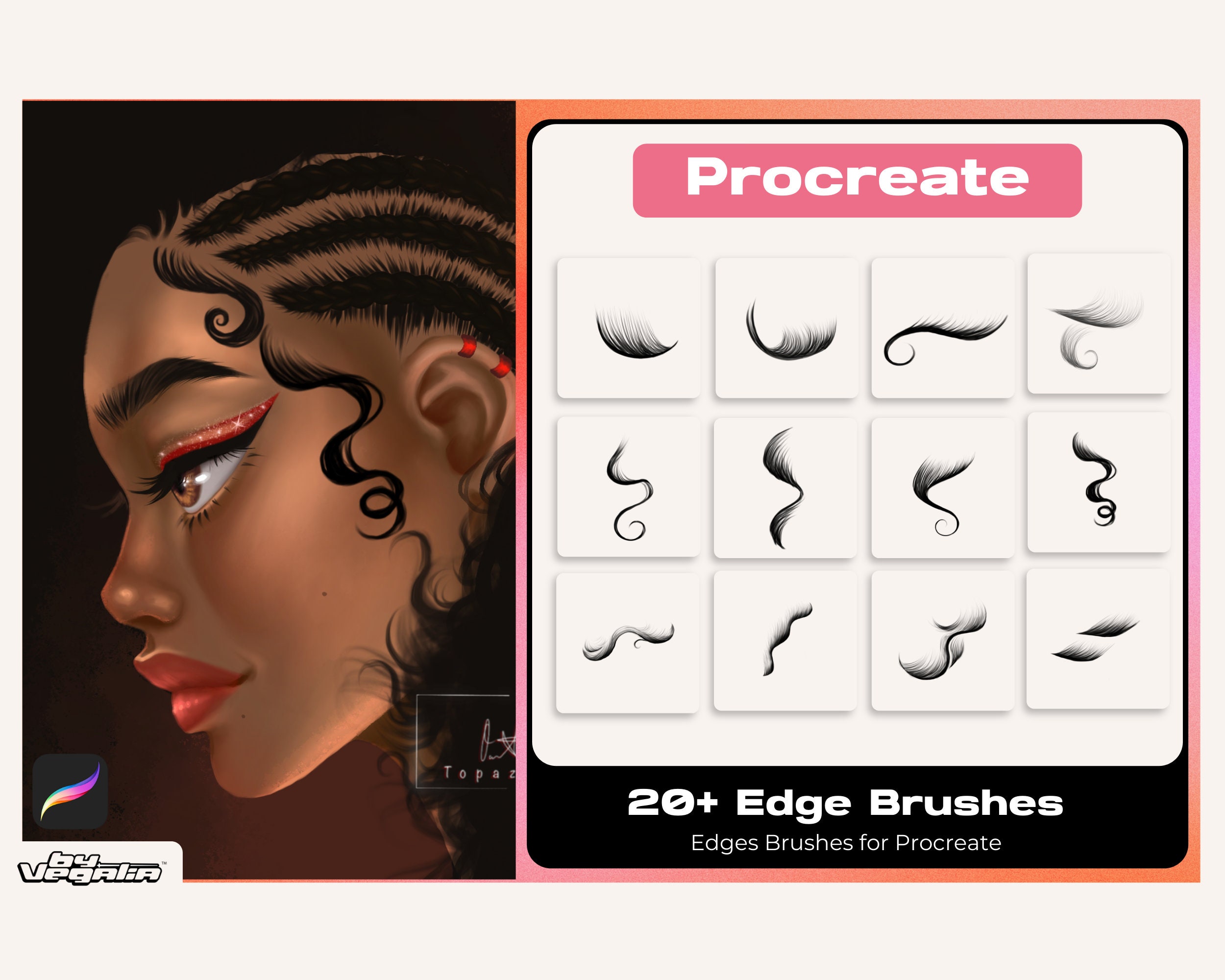 Procreate Laid Edge Baby Hair Brush Digital Drawing Anime Art - Etsy Procreate Laid Edge Baby Hair Brush Digital Drawing Anime Art - Etsy