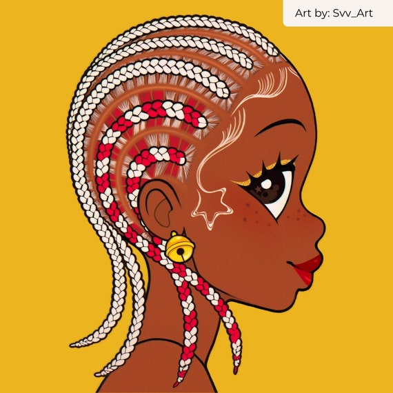 Vol 2 Procreate Curl and Loc Brushset African American Black
