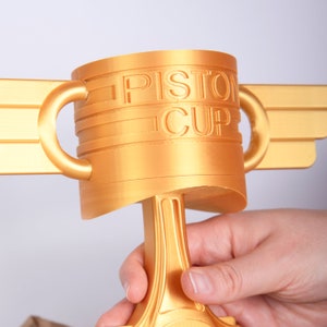 20 cm Cars Piston Cup, Custom Piston Cup Trophy, Golden Color, 20 cm Height zdjęcie 8