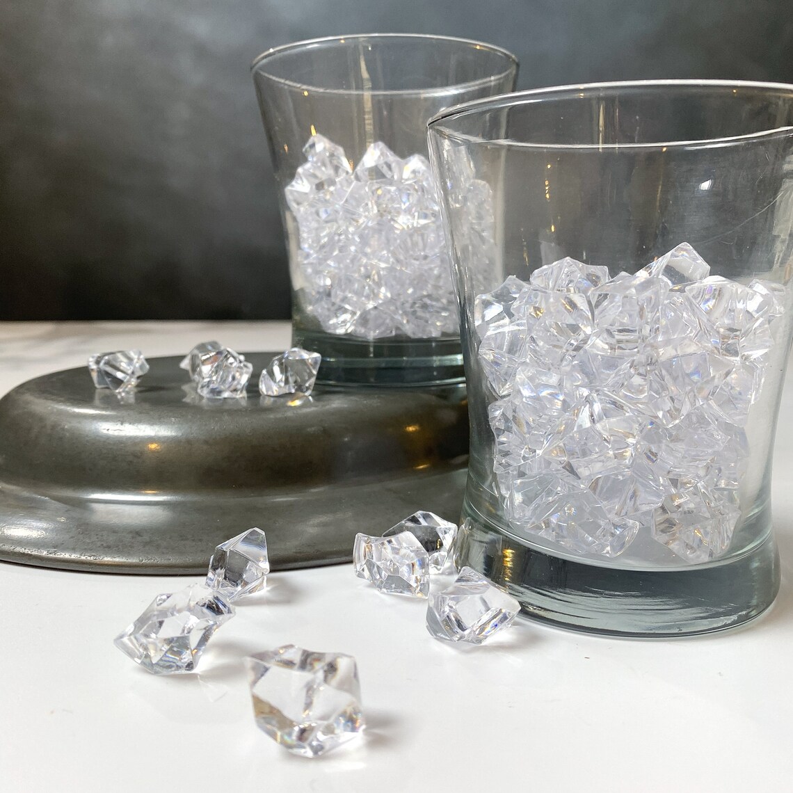 Fake CRUSHED Ice Cube Kit Faux Ice Cubes Fake Drink Decor Etsy