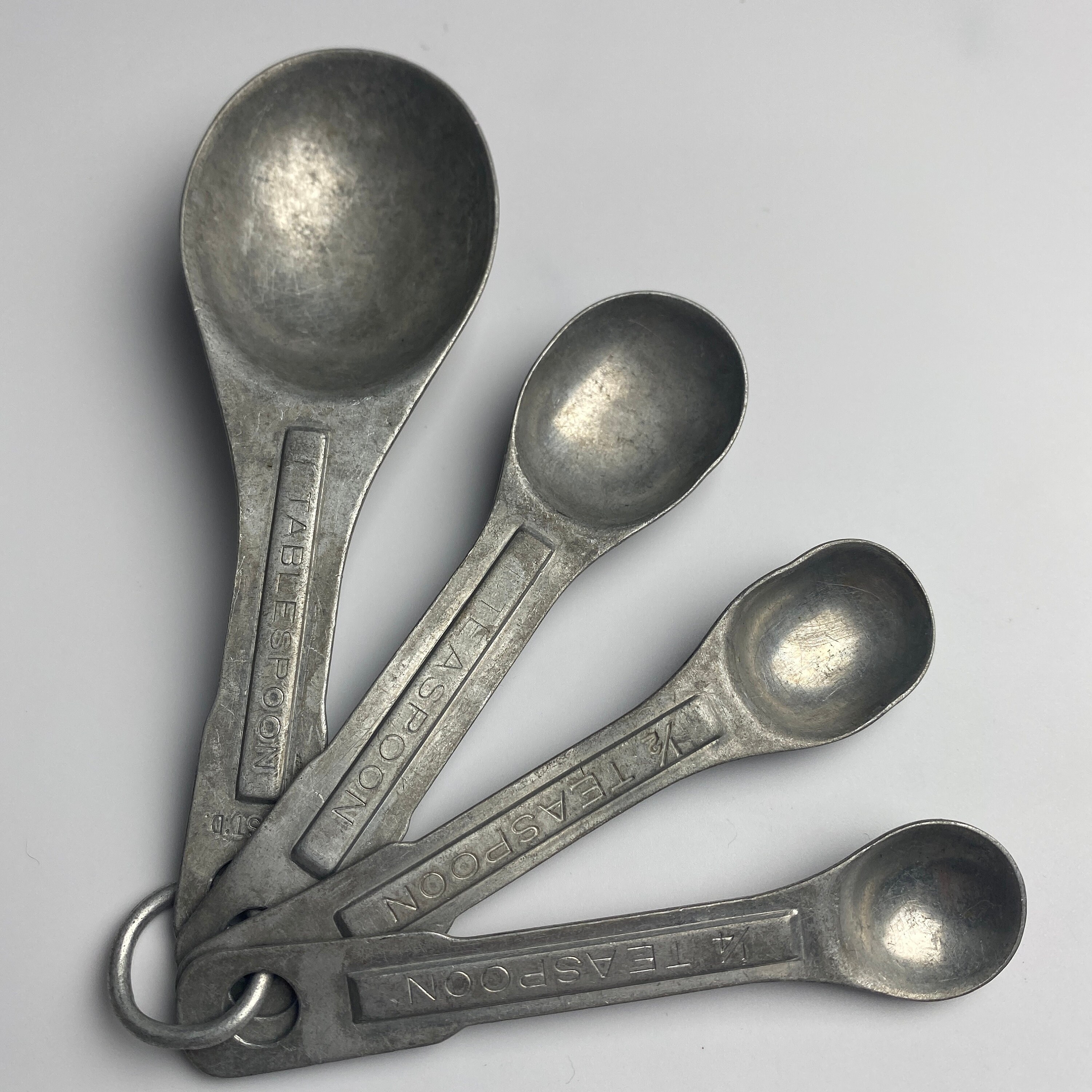 Vintage Measuring Spoons / Oval Aluminum Spoons / Set / Food Etsy