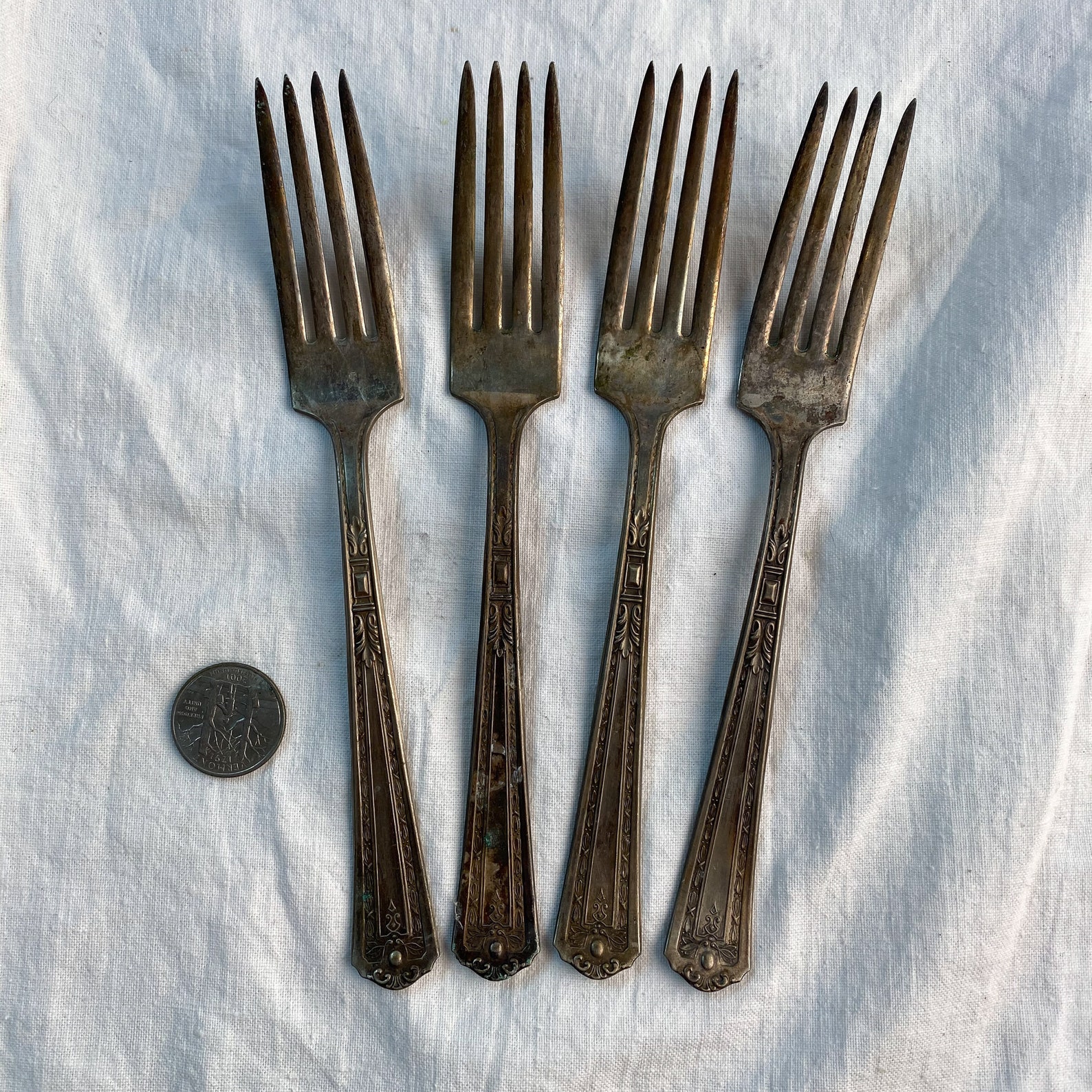 Vintage Flatware Long Pronged Forks / Food Photography Props / Etsy