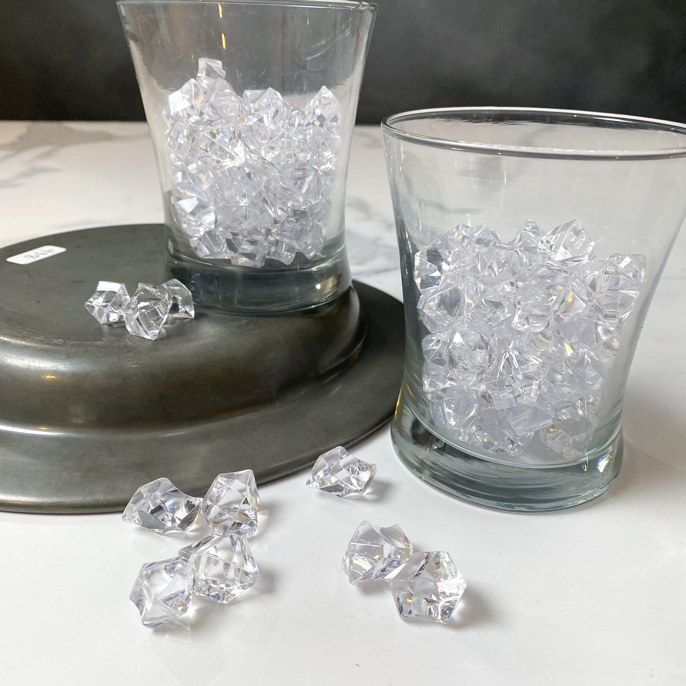 Fake CRUSHED Ice Cube Kit Faux Ice Cubes Fake Drink Decor Etsy