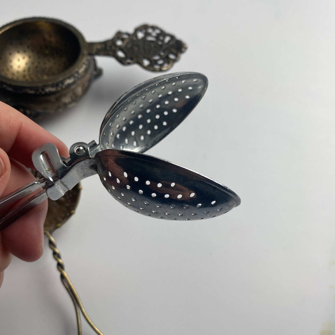 Tea Strainers / Tea Steeper / Tea ball / Vintage kitchen tools Etsy