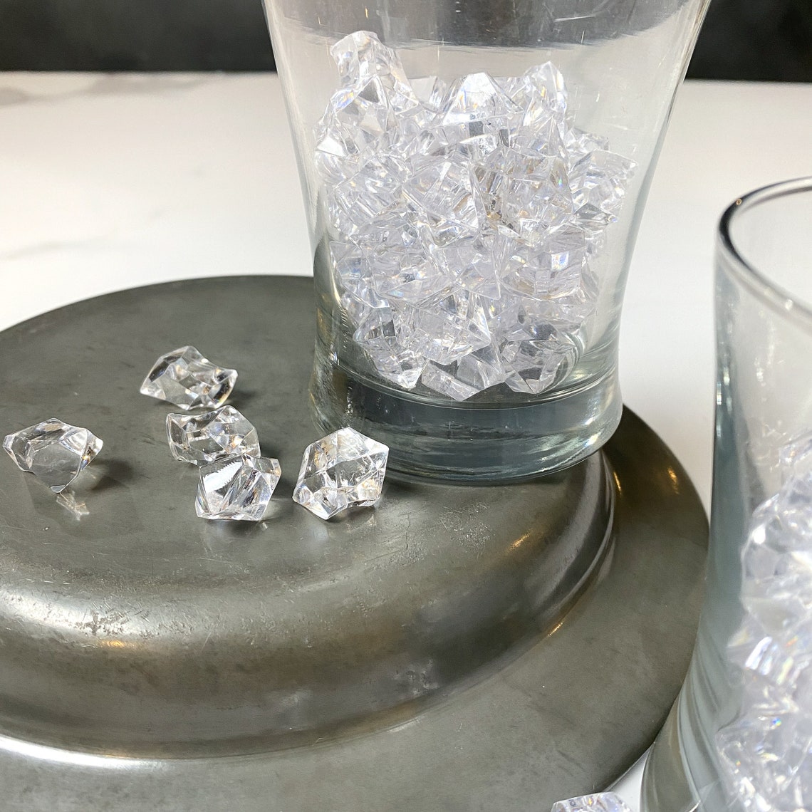 Fake CRUSHED Ice Cube Kit Faux Ice Cubes Fake Drink Decor Etsy