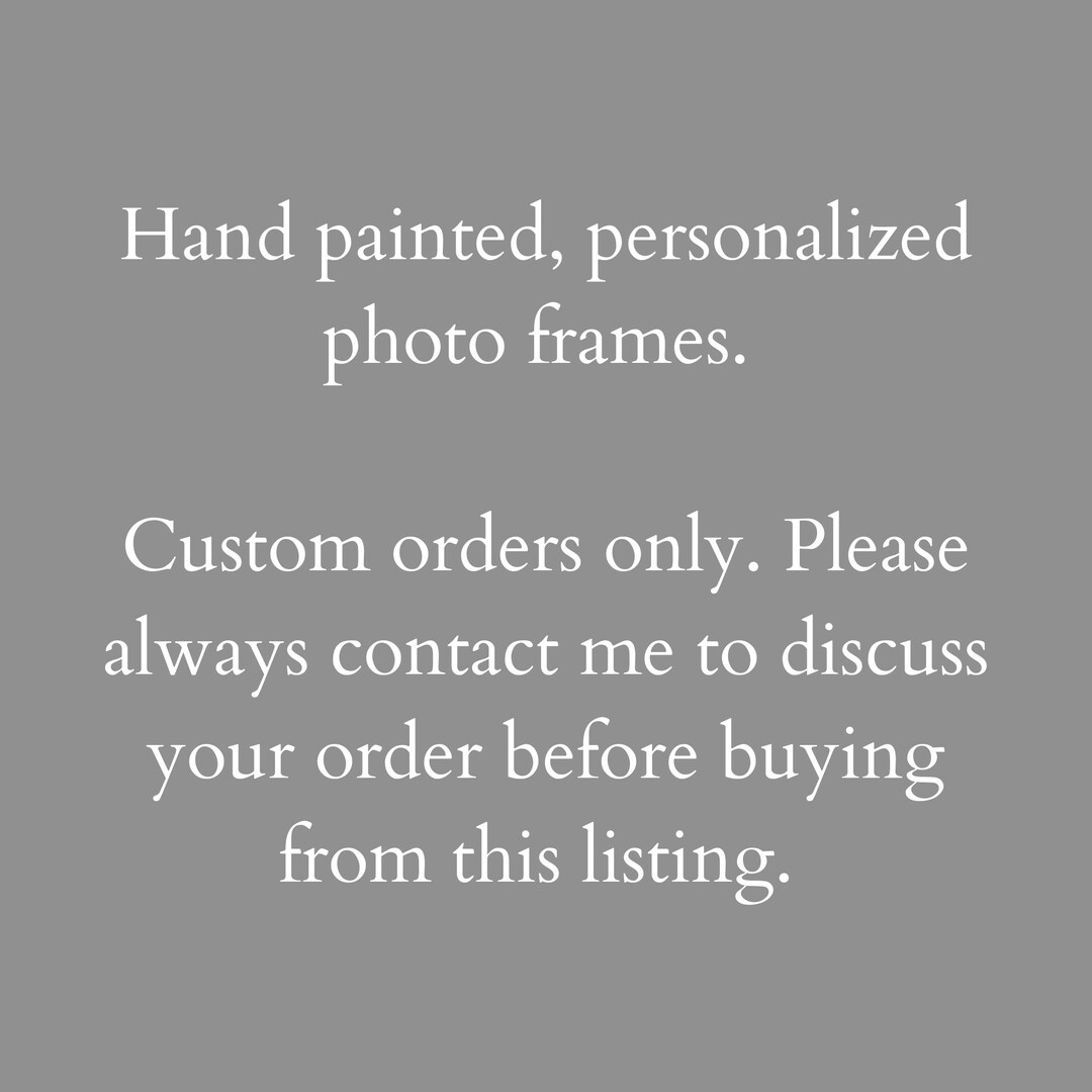 Custom Hand Painted Frame Orders Etsy UK