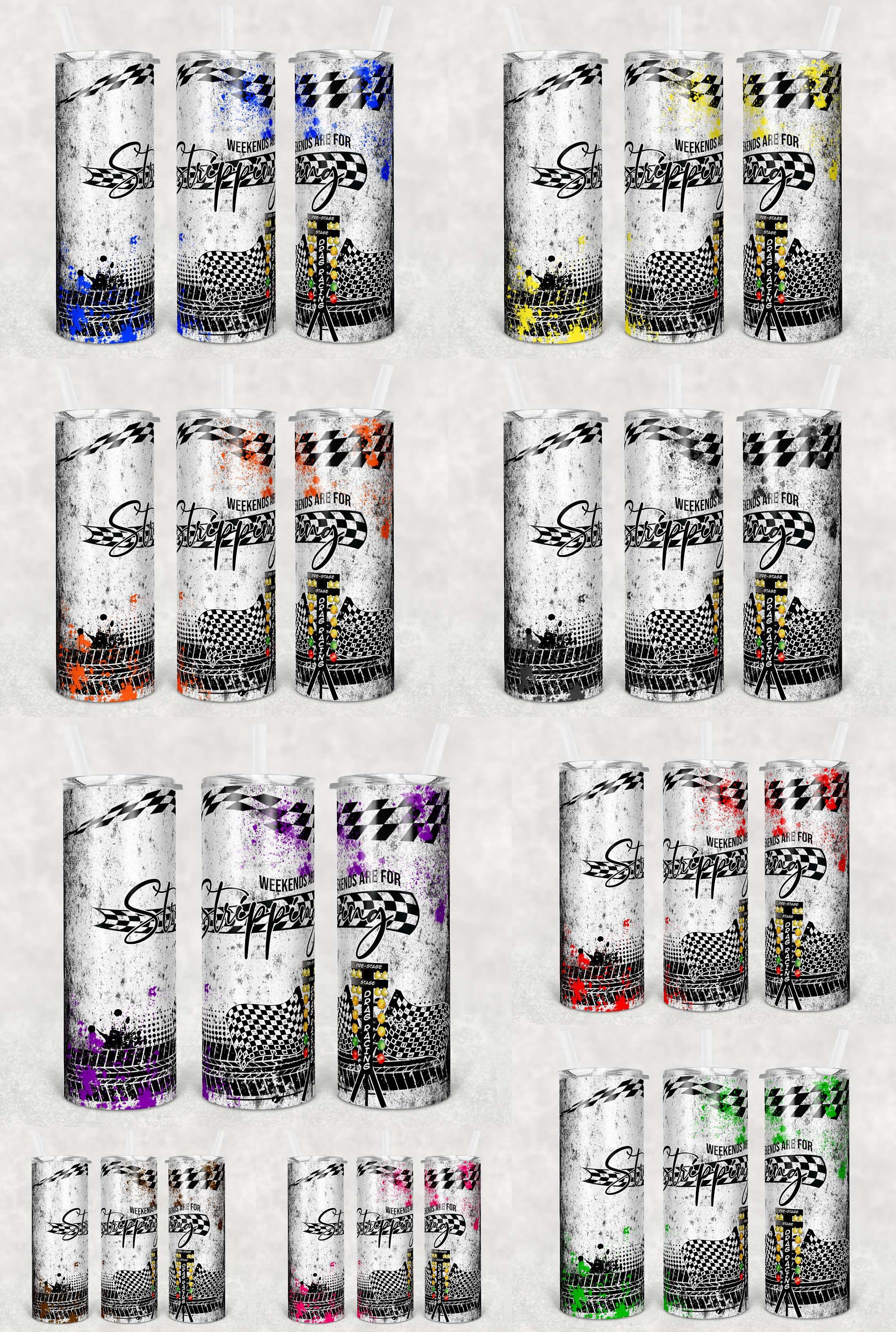 Drag Racing Tumbler Purple