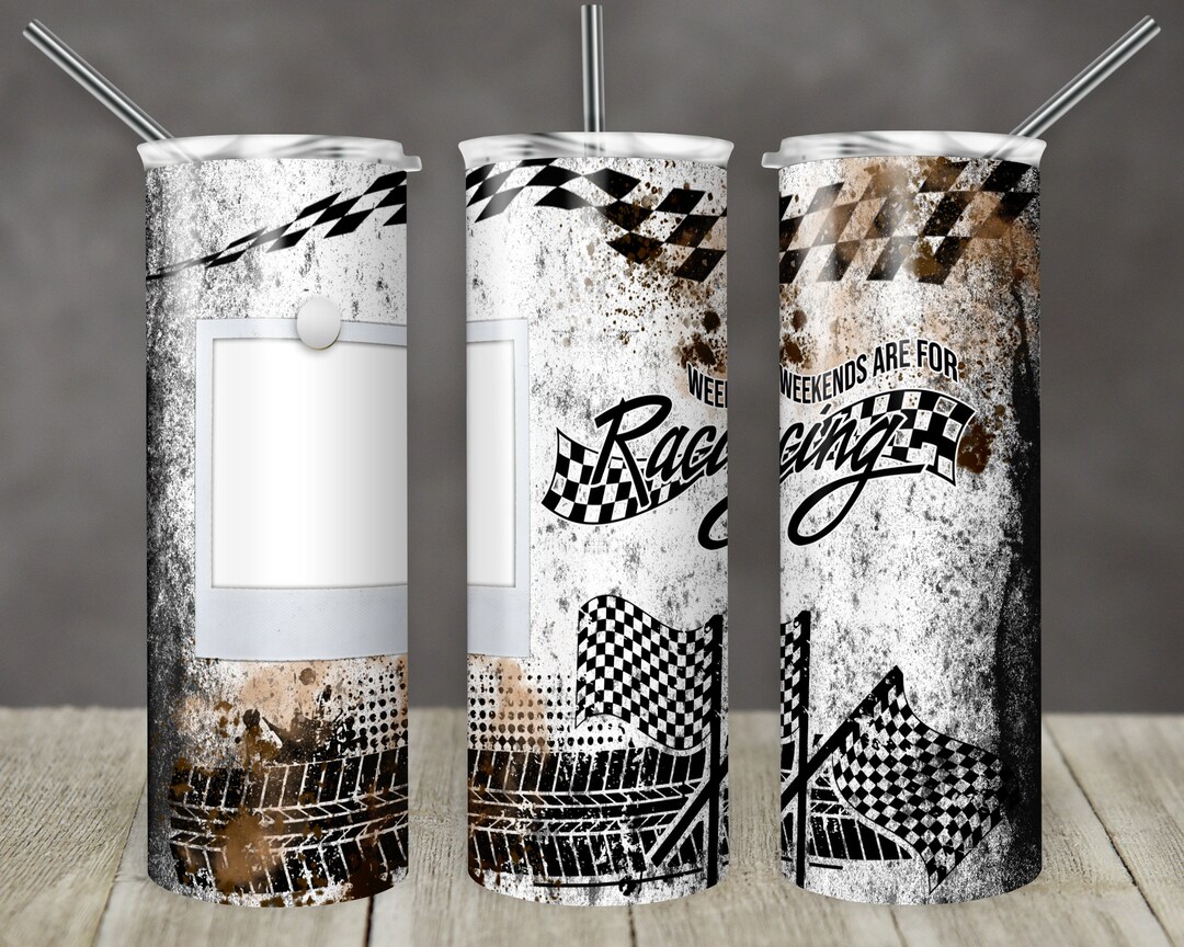 Shell Racing Tumbler 20 Oz Skinny Tumbler Sublimation Design Weekends Are for Racing Race ...