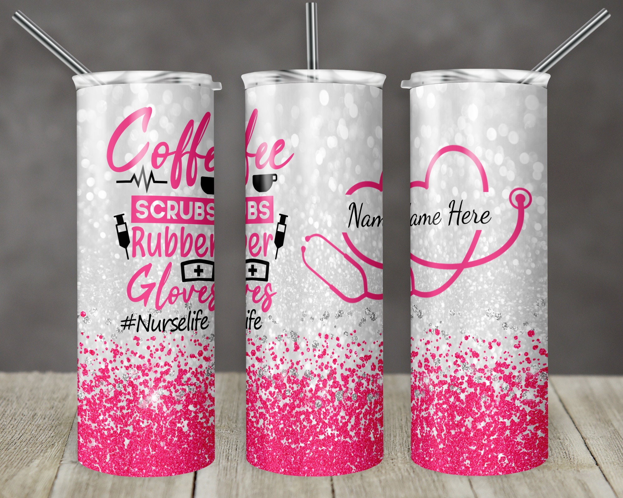 20 oz. Sublimation Blank Straight Skinny Tumbler with LId & Plastic Straw  plus Gift Box (RTS)
