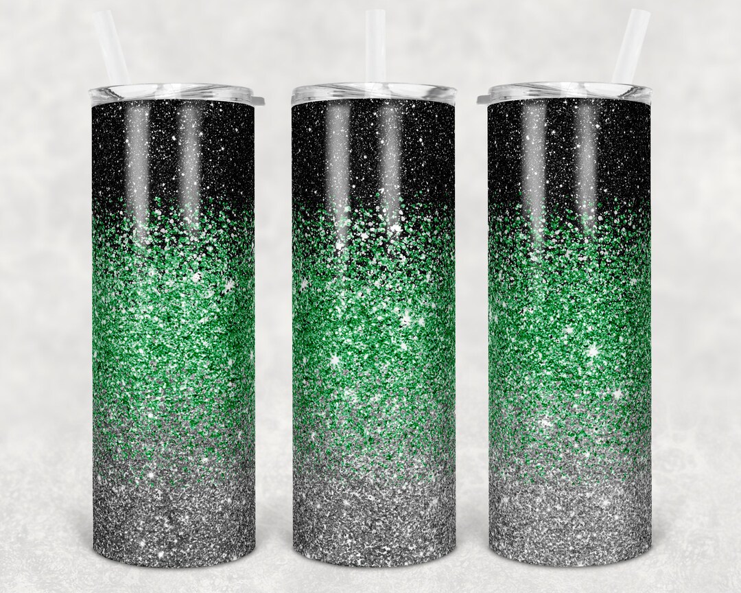 20 Oz Skinny Tumbler Sublimation Design Template Glitter Ombre - Etsy