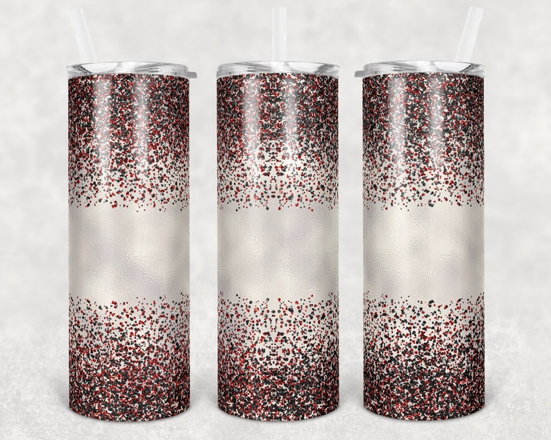Download 20 oz Skinny Tumbler Sublimation Design Template Glitter ...