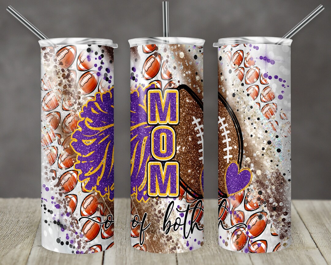 20 Oz Skinny Tumbler Sublimation Template Milky Way Glitter Cheer ...