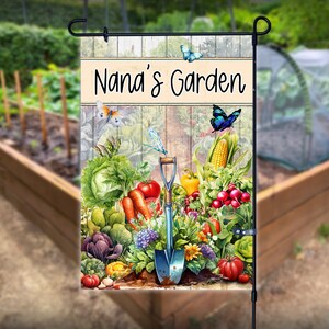 Garden Flag Garden Gardening pots and plants to Personalize Sublimation Design Digital Download PNG Instant DIGITAL ONLY Vegetable