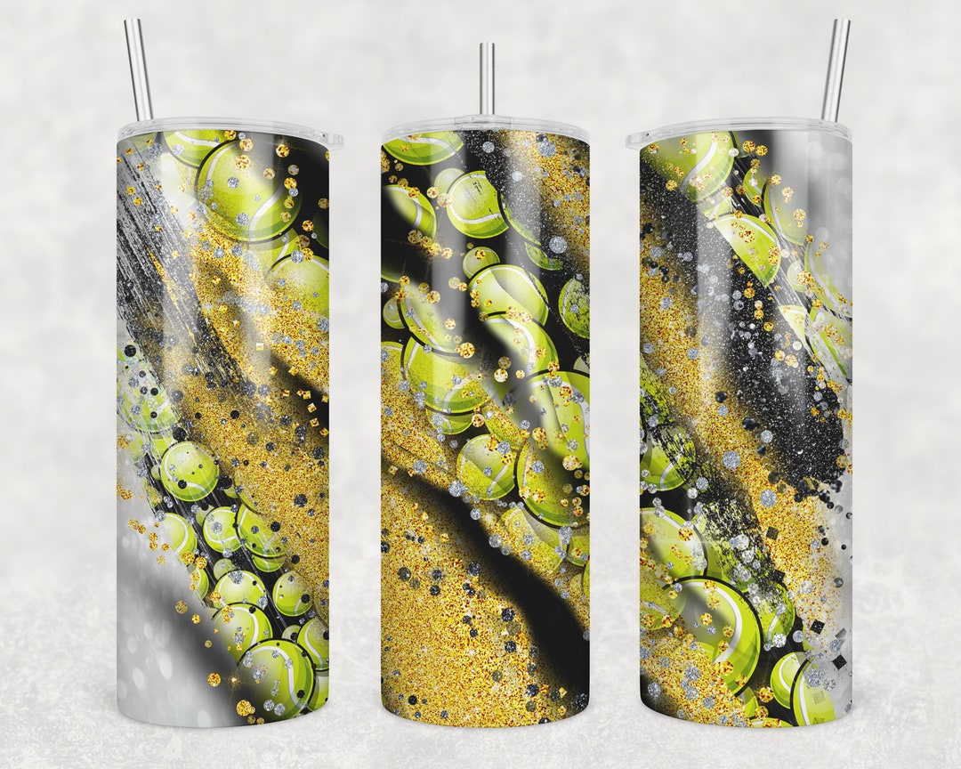 20 Oz Skinny Tumbler Sublimation Template Milky Way Glitter Black and ...