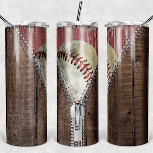 20 oz Skinny Tumbler Zipper Baseball Sublimation Design Template Design Digital Download PNG Instant DIGITAL ONLY rts tumblers Tamara