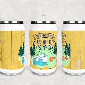 12 oz Sublimation Can Cup Camping Sublimation Design  Digital Download PNG Instant DIGITAL ONLY rts tumblers Tamara