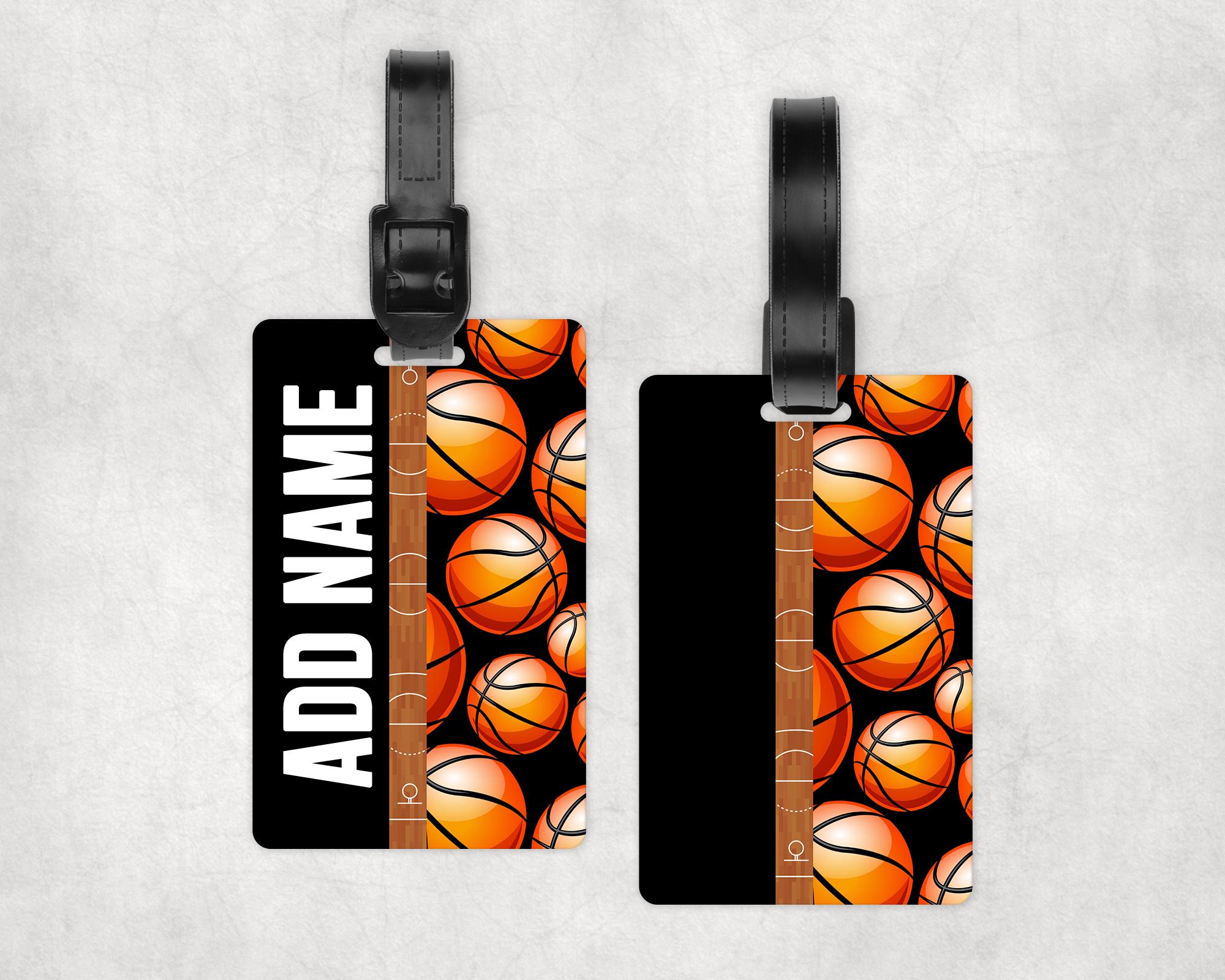 Luggage Bag Style Tag Personalize Basketball Sport Sublimation Design PNG Instant DIGITAL ONLY Personalize Digital Instant Download Png
