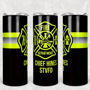 20 oz Skinny Tumbler Sublimation Design Template Firefighter Fire Dept Design Digital Download PNG Inst DIGITAL Only rts tumblers Tamara