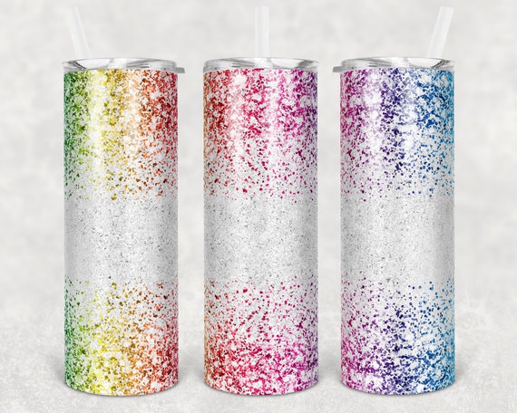 30 oz Skinny Tumbler Sublimation Design Template Faux Glitter Sloth Teal  Straight and Warped Digital Download PNG tumblers Tamara
