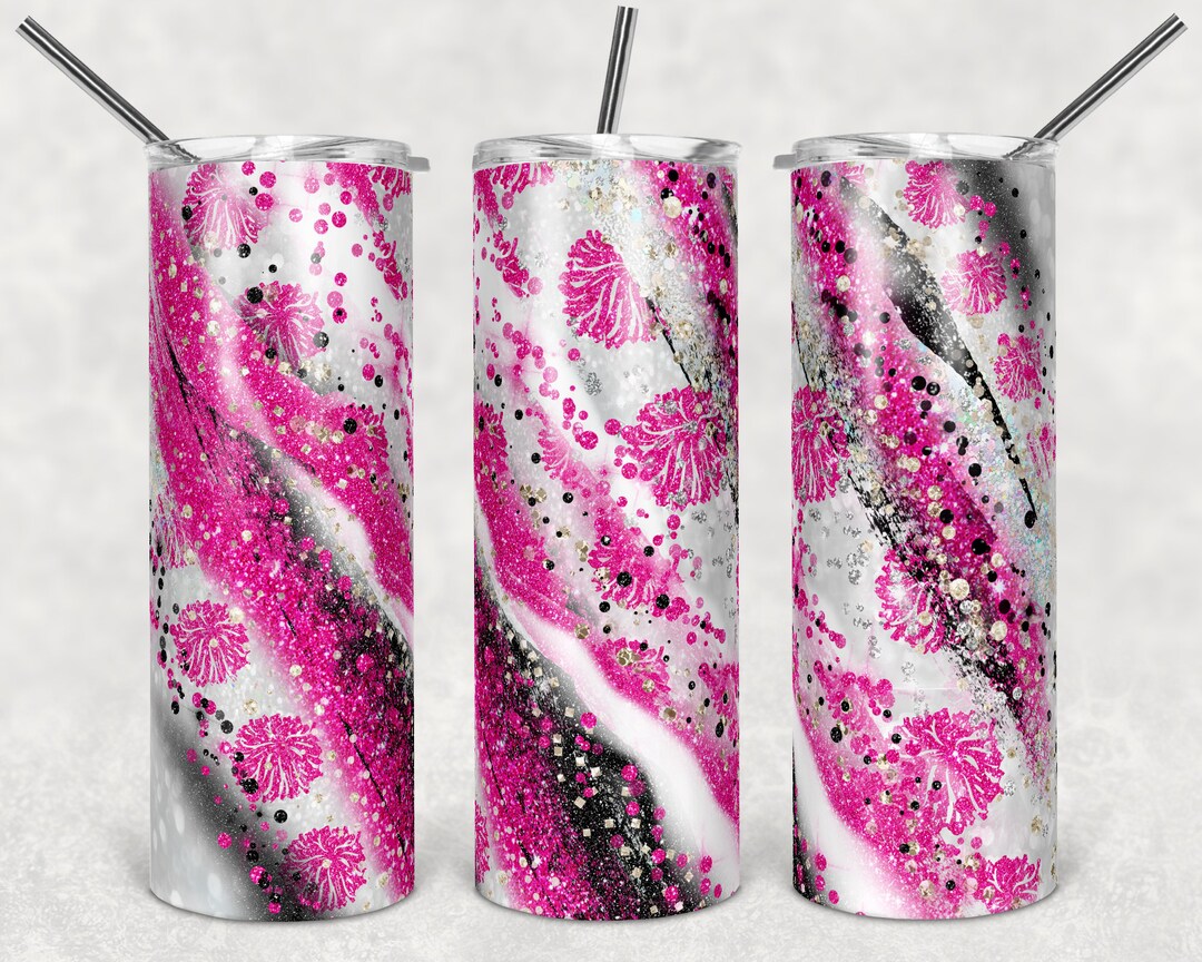 20 Oz Skinny Tumbler Sublimation Template Milky Way Milkyway Glitter ...