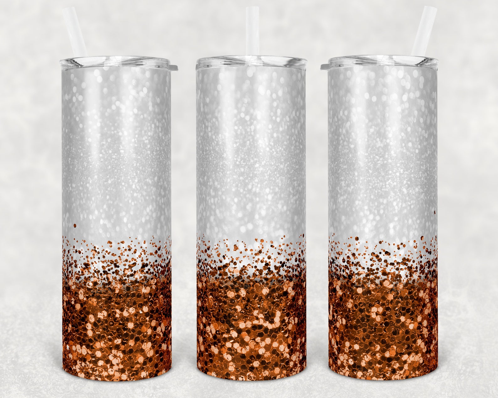 Download Faux Glitter Confetti BUNDLE 20 oz Skinny Tumbler ...