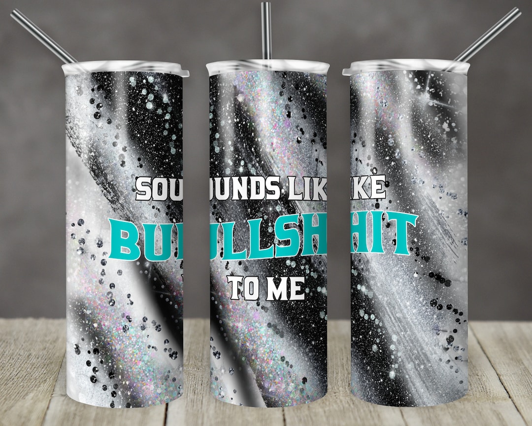 20 Oz Skinny Tumbler Sublimation Template Agate Milky Way Black White ...