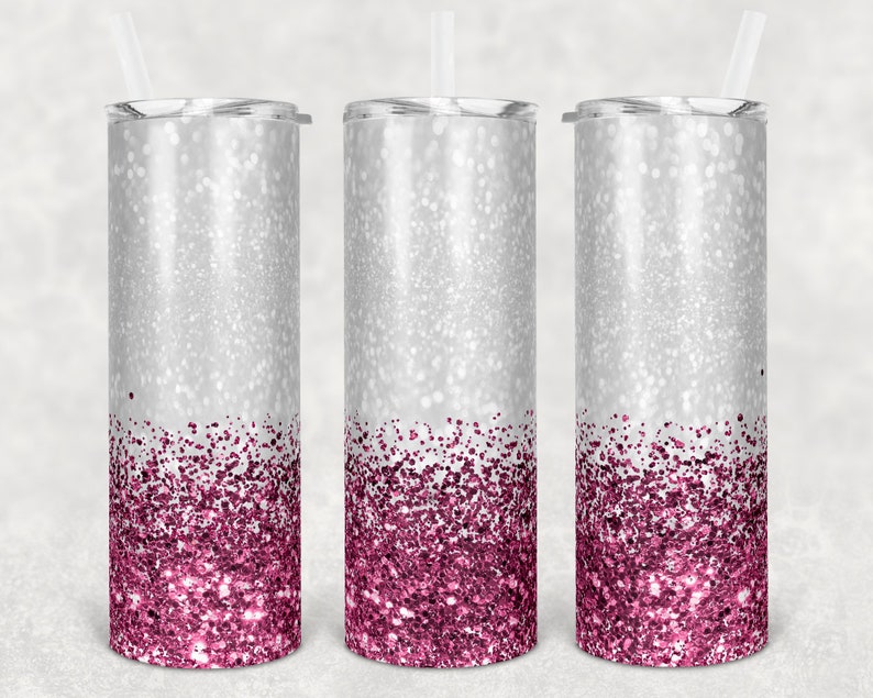 Download Faux Glitter Confetti BUNDLE 20 oz Skinny Tumbler ...