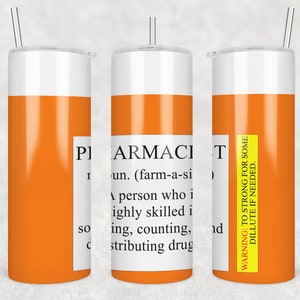 20 oz Skinny Tumbler Rezeptflasche Apotheker Sublimation Design Digital Download PNG Instant DIGITAL ONLY rts Tumblers Tamara