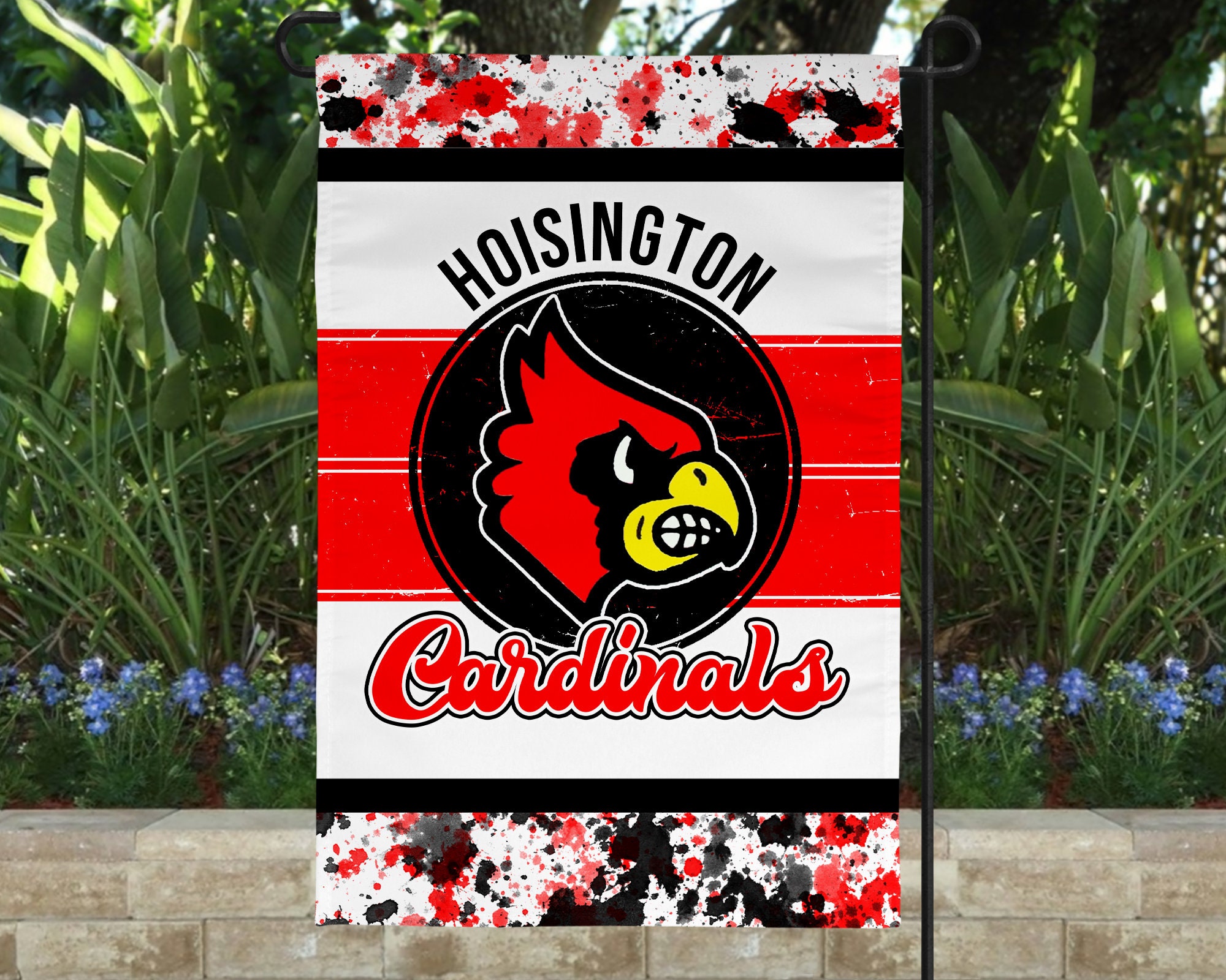 Louisville Cardinals Football Garden Flag and Yard Banner