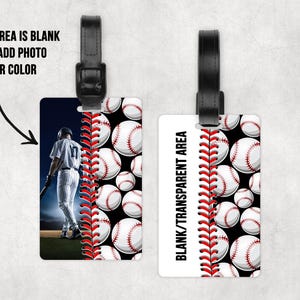 Gepäck Tasche Stil Tag Personalisieren Baseball Schnürsenkel Sublimation Design PNG Instant DIGITAL Personalisieren Digital Instant Download Png-Foto