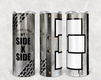 20 oz Skinny Tumbler Sublimation Design Side by Side sidexside Off Road Picture Download PNG Instant DIGITAL ONLY tumblers Tamara