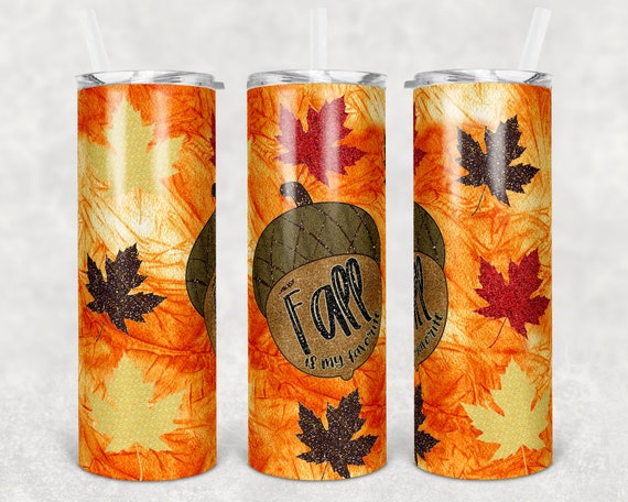 20oz Skinny Tumbler, Fall, Bonfires, Skinny, Tumbler, Sublimation