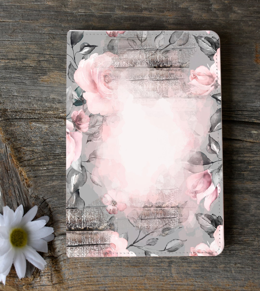 Sublimated Journal Journal Sublimation Design Template Floral Wood Splash With Colored ...