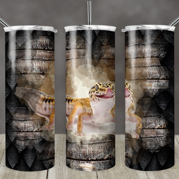 20 oz Skinny Tumbler Sublimation Design Template Lizard Scale Splash Leopard Gecko Axolotl Straight Design Digital Download PNG Reptile