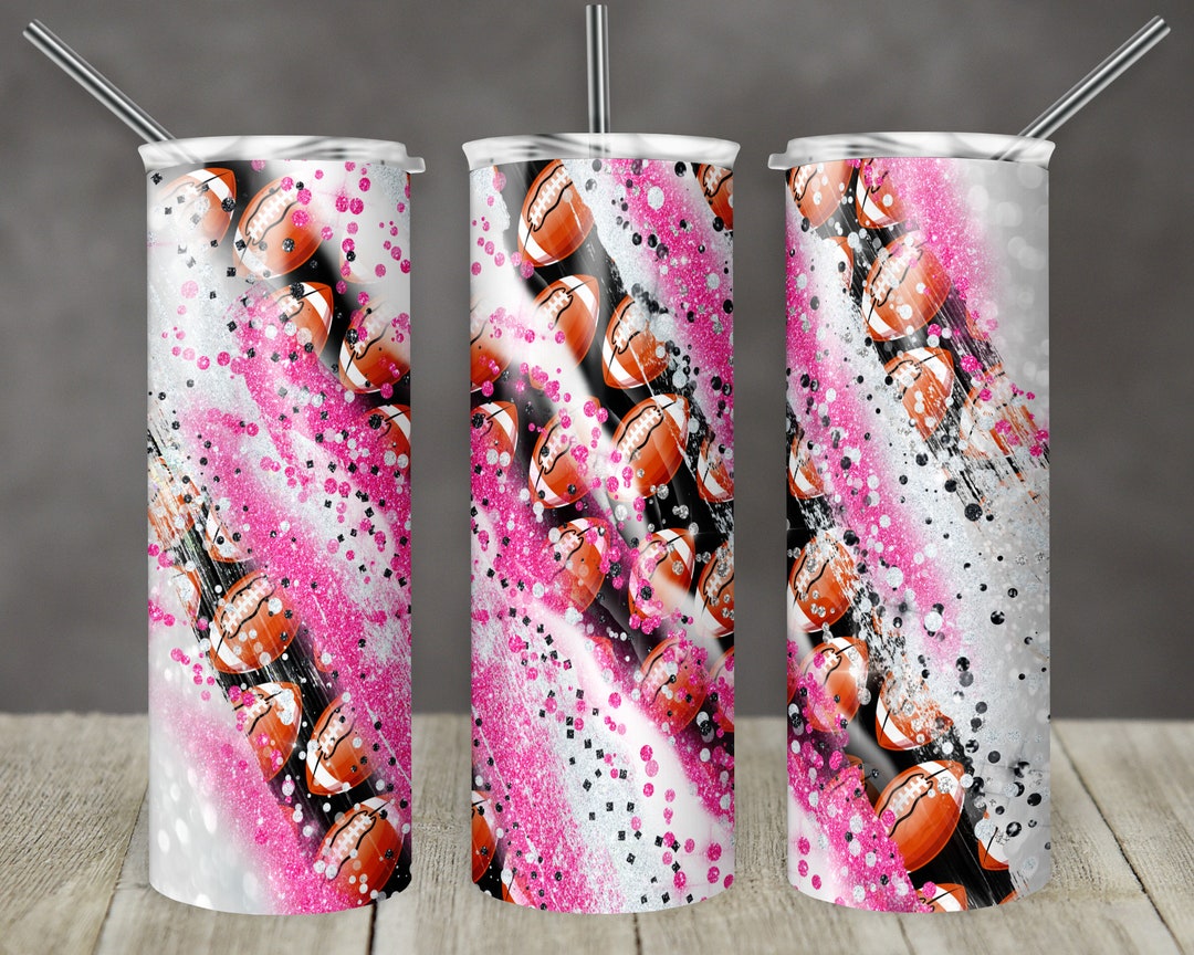 20 Oz Skinny Tumbler Sublimation Template Milky Way Glitter Hot Pink ...